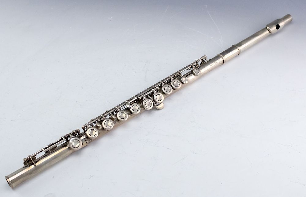 Appraisal: Cartier F E Olds Silver Super Flute Instrument F E