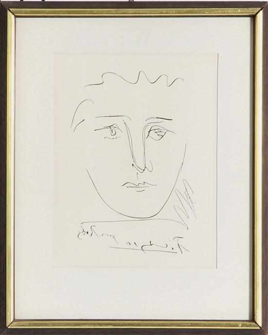 Appraisal: Pablo Picasso Spanish French - POUR ROBY etching framed signed