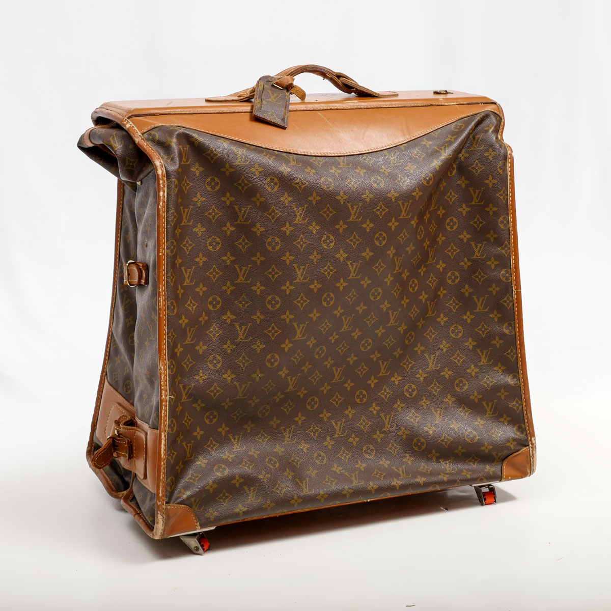 Appraisal: VINTAGE LOUIS VUITTON ROLLING MONOGRAM GARMENT BAG Rare vintage Louis