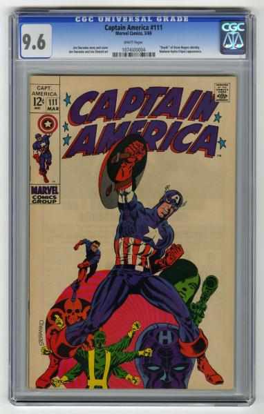 Appraisal: Captain America CGC Marvel Comics Jim Steranko story and cover