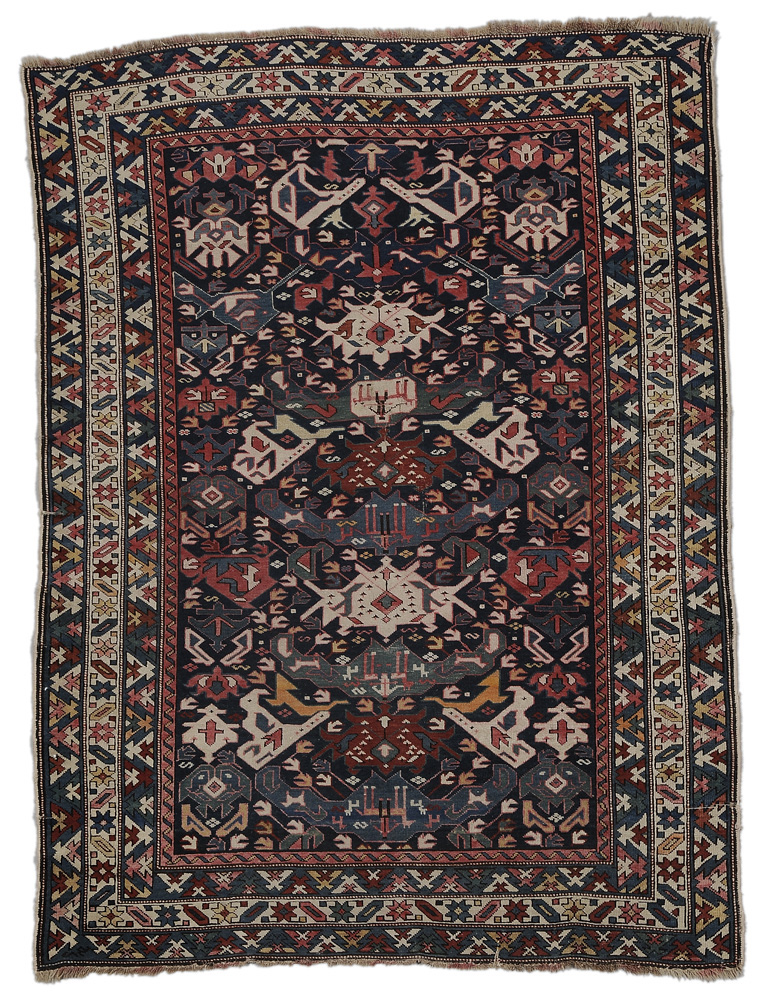 Appraisal: Shirvan Rug Caucasian early th century repeating complex geometric elements