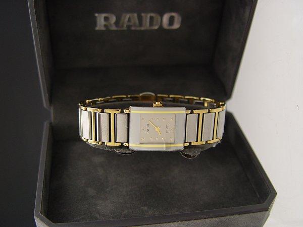 Appraisal: LADIES RADO DIASTAR WRISTWATCH CA K yellow gold and ceramic