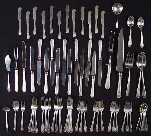 Appraisal: PIECE KIRK WINSLOW STERLING FLATWARE SERVICE pieces in the Winslow