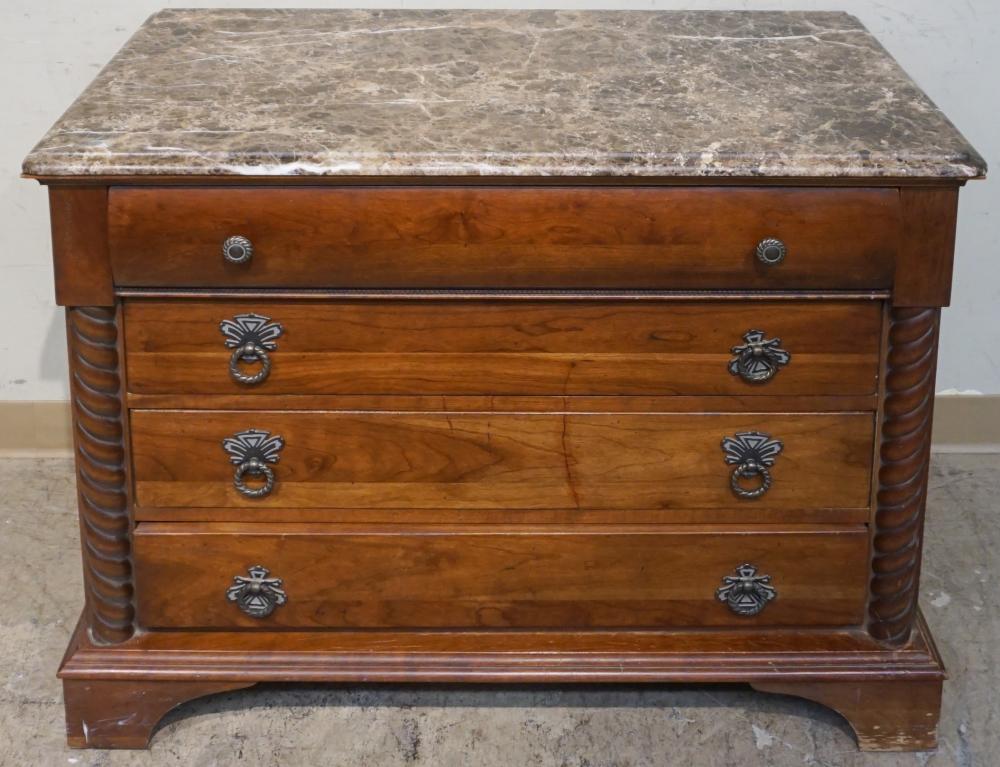 Appraisal: Pennsylvania House Cherry and Granite Top Commode x x in