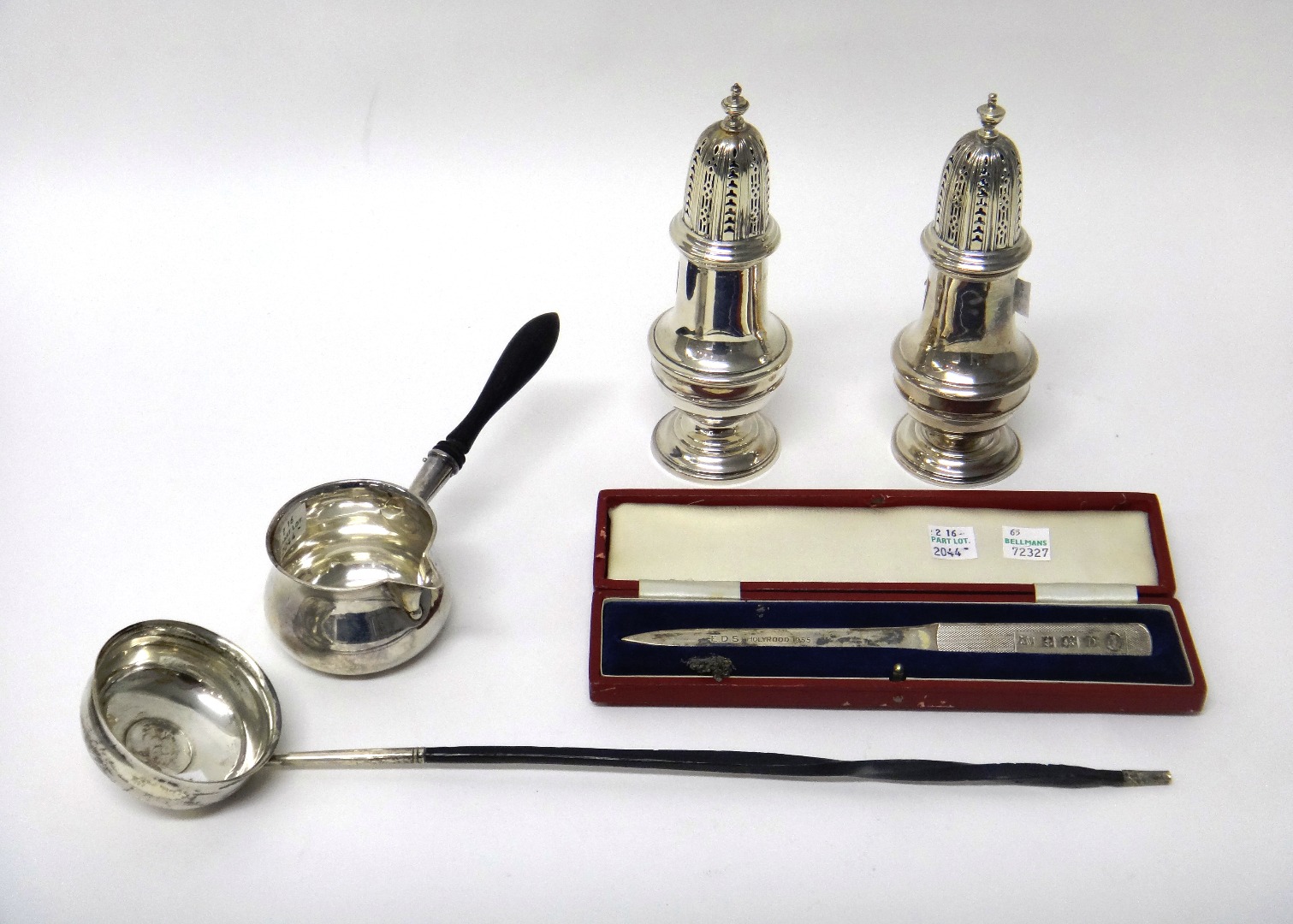 Appraisal: A group of silver and silver mounted wares to include