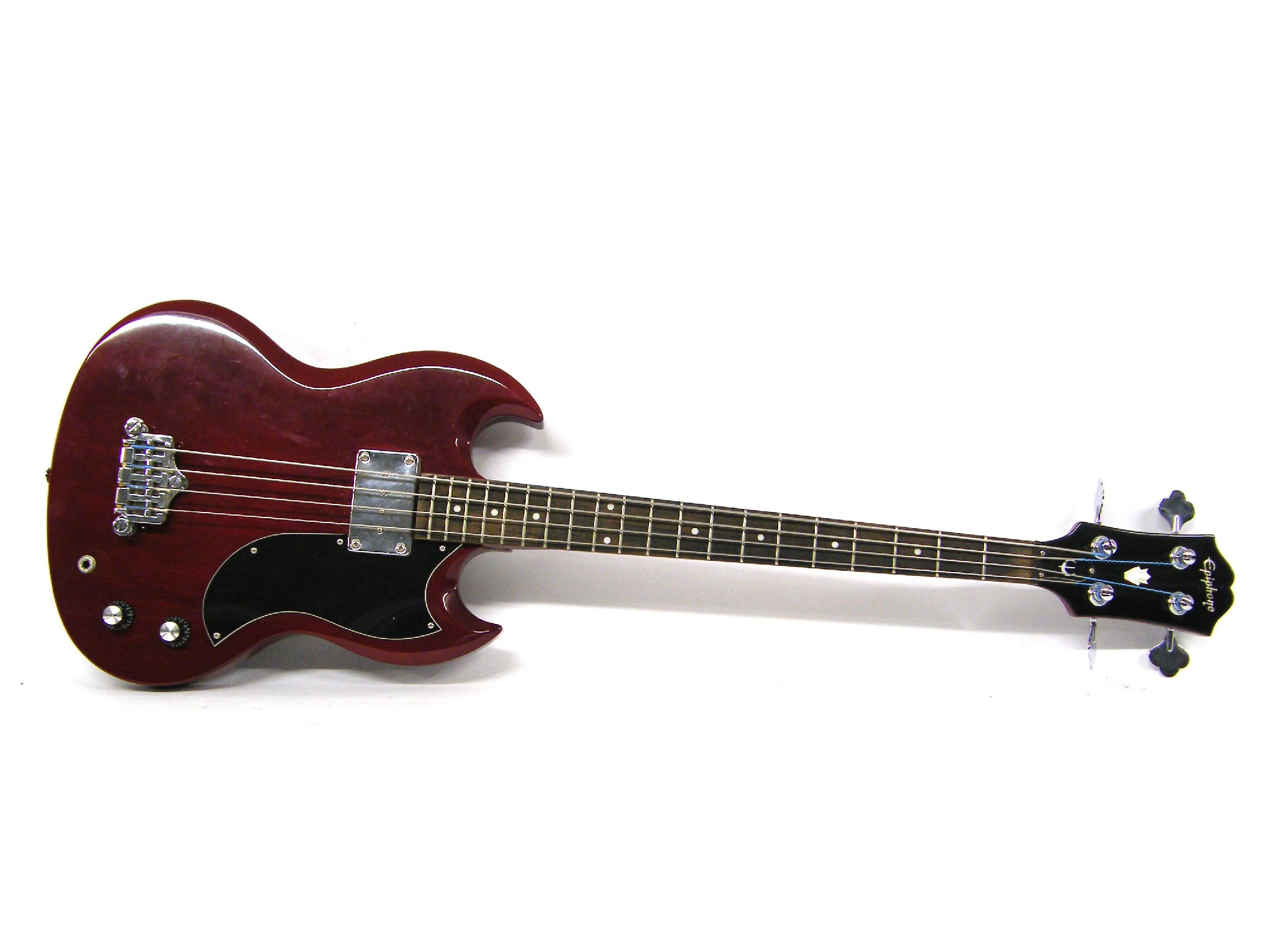 Appraisal: Epiphone EBO bass guitar ser no SJ red finish with