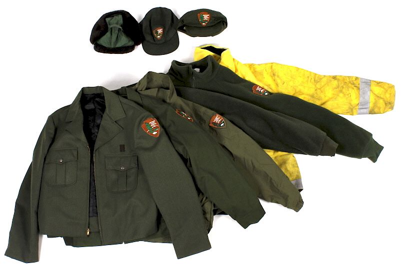 Appraisal: US Forest Service Jackets and Hats For sale in this