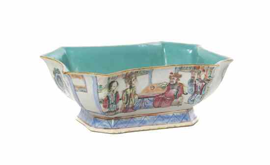 Appraisal: A Chinese Porcelain Footed Bowl having polychrome enamel decoration of