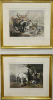 Appraisal: After F O C Darley set of four colored lithographs