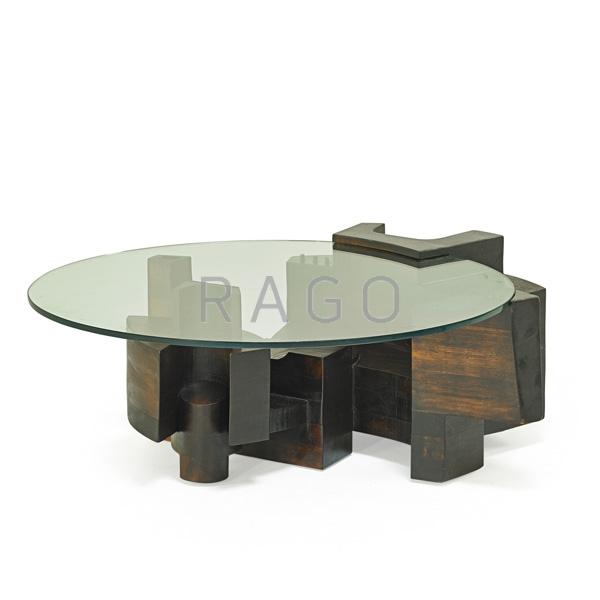 Appraisal: ITALIAN Studio coffee table Condition Report Rich patina to original