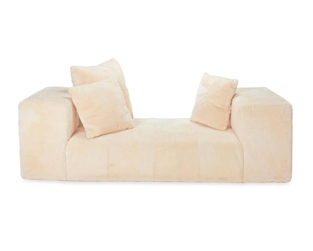 Appraisal: A custom faux fur daybed by Martyn Lawrence Bullard st