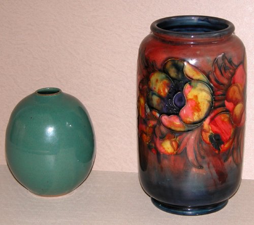 Appraisal: Artist Title Royal Potter Vase with floral decoration and contemporary