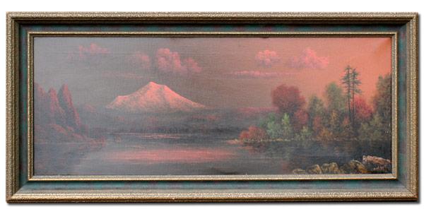 Appraisal: BARCHUS Eliza American - Mt Hood OIL Canvas '' x