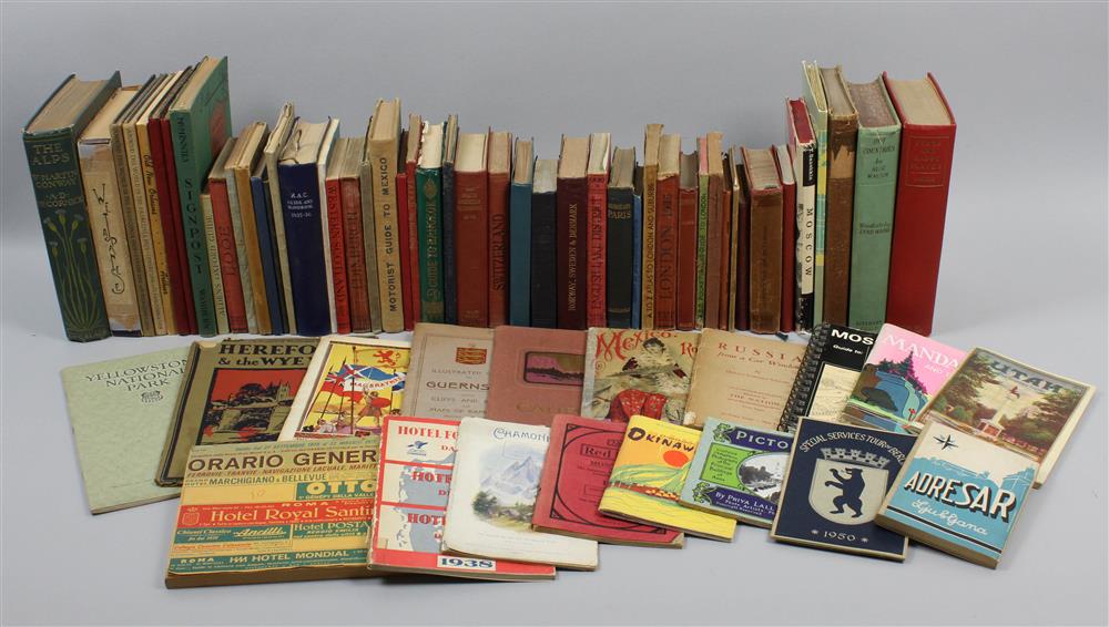 Appraisal: COLLECTION OF INTERNATIONAL AND U S SOUVENIR BOOKS AND TRAVEL