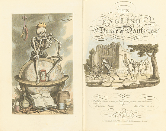 Appraisal: ROWLANDSON THOMAS Combe William The English Dance of Death hand-colored