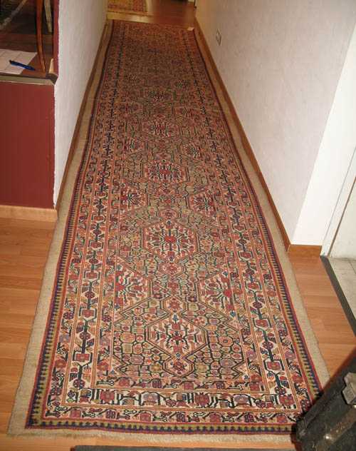 Appraisal: AFSHAR runner old Light central field with stylised flowers and