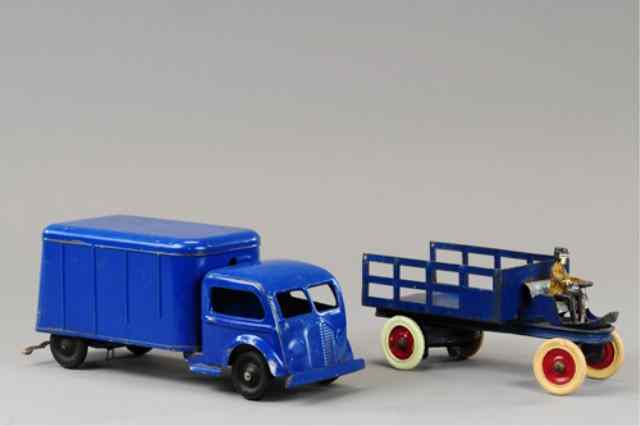 Appraisal: KINGSBURY STAKE TRUCK AND DELIVERY VAN Both pressed steel and