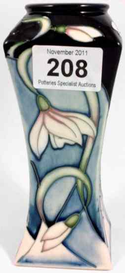 Appraisal: Moorcroft Vase decorated with Snowdrops height cm signed Sian Leeper