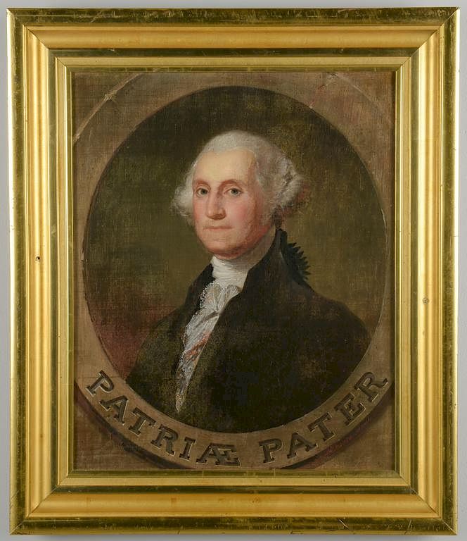 Appraisal: M De Franca th c oil of George Washington Manuel