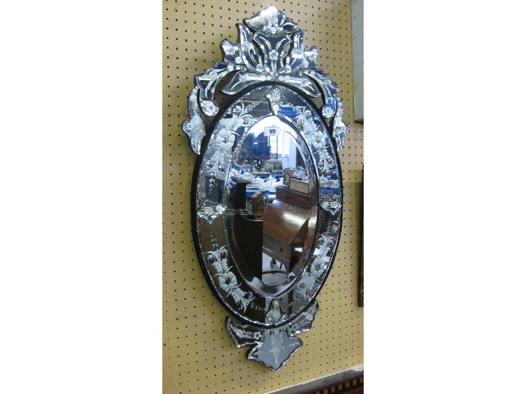 Appraisal: Venetian style wall mirror