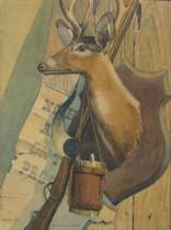 Appraisal: Ellsworth P Smith American th Century Hunting still life in