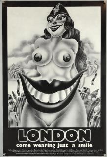 Appraisal: Alan Aldridge b Vintage poster 'London Come Wearing Just A