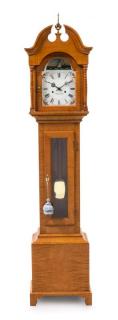 Appraisal: An American Maple Dwarf Tall Clock Height x width x