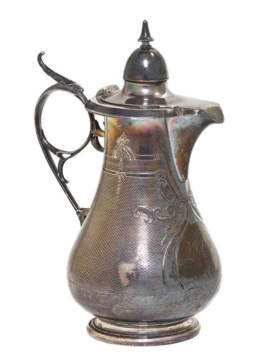 Appraisal: An American Coin Silver Syrup Pitcher Robert Rait Co of