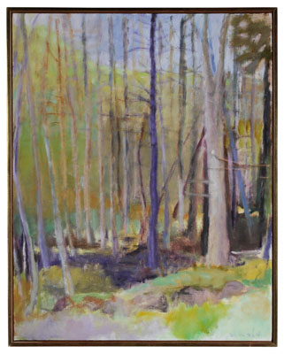 Appraisal: Wolf Kahn German American born Scraggly Woods Vt signed lower