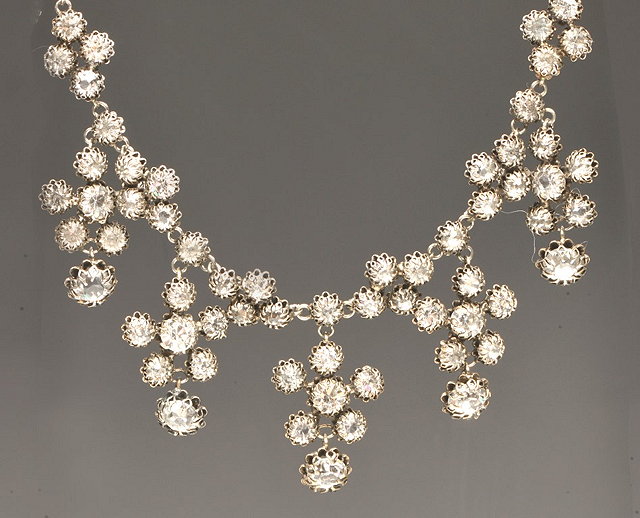 Appraisal: A TH CENTURY MARCASITE NECKLACE