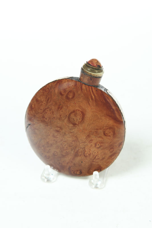 Appraisal: SNUFF BOTTLE American or English early th century burl shagreen