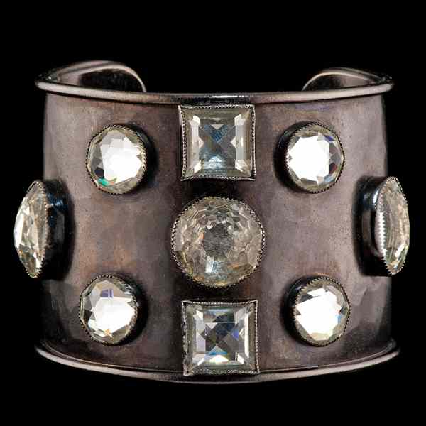 Appraisal: Carole Tanenbaum Personal Collection YSL Rhinestone Chic Cuff Yves Saint