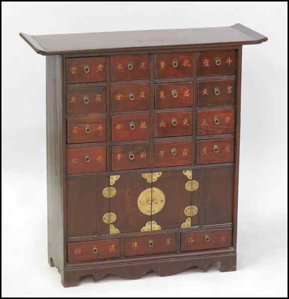 Appraisal: CHINESE APOTHECARY CHEST H '' W '' D '' Condition