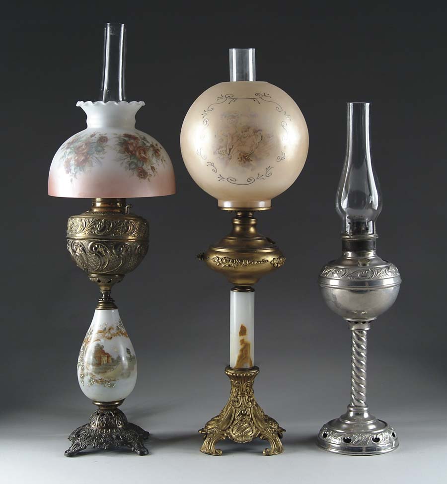 Appraisal: LOT OF SIX PARKER BANQUET LAMPS WITH TWO SHADES EIGHT