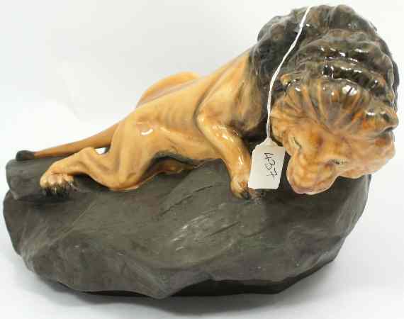 Appraisal: Royal Doulton Prestige model of Lion on Rock HN height