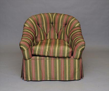 Appraisal: Upholstered Tub Chair