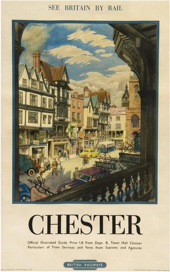 Appraisal: BADMIN Stanley Roy - CHESTER British Railways lithograph in colours