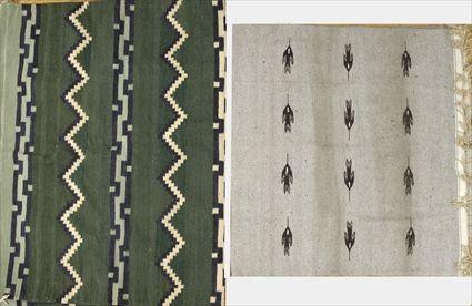 Appraisal: Two Navajo Rugs Largest ft in x ft in