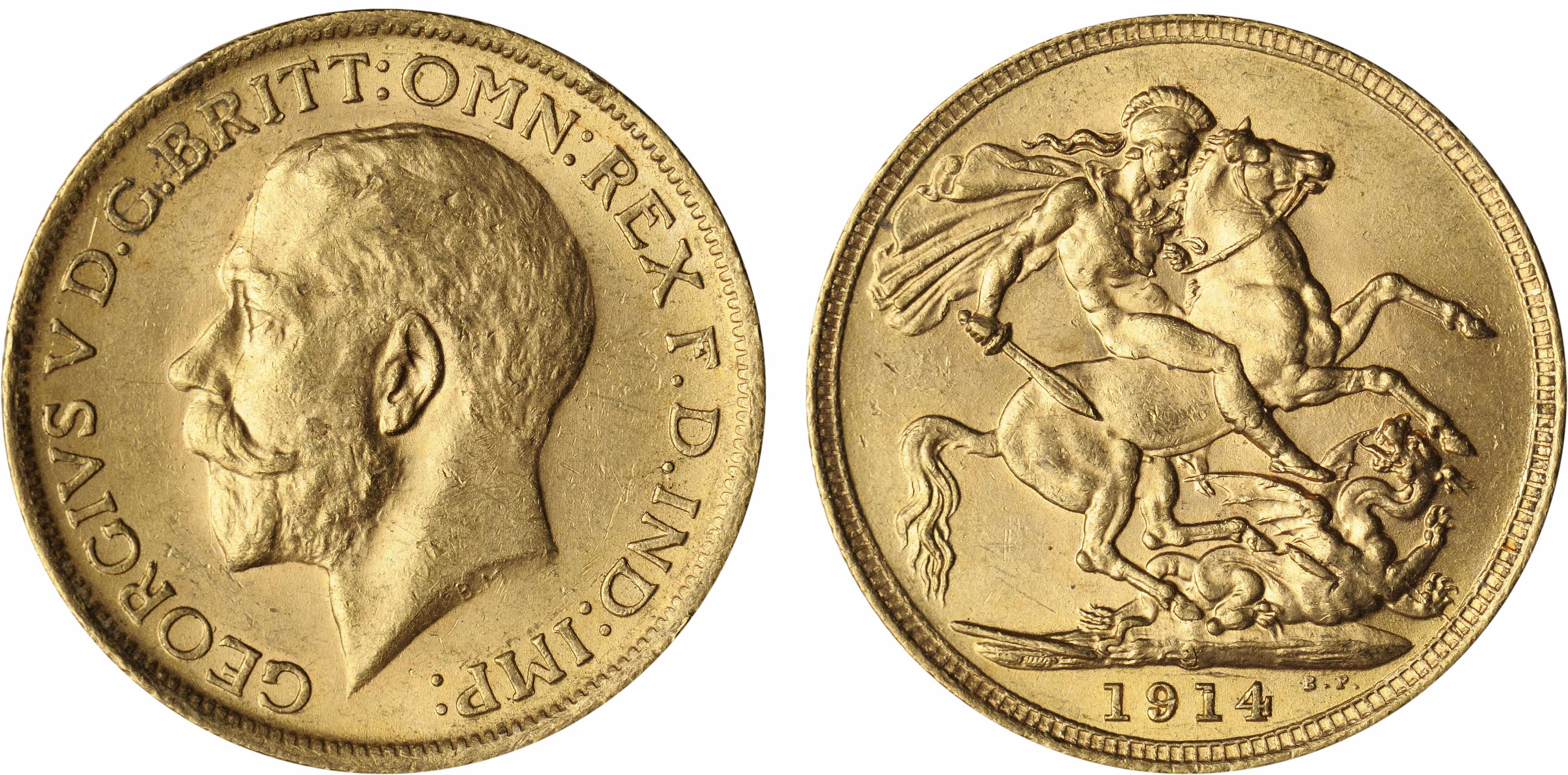 Appraisal: Australia George V Sovereign -S KM- A high grade specimen