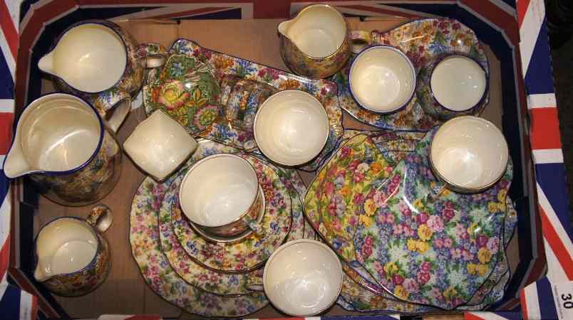 Appraisal: Collection of Royal Winton Vintage Chintz Ware Margureta Jugs Breakfast