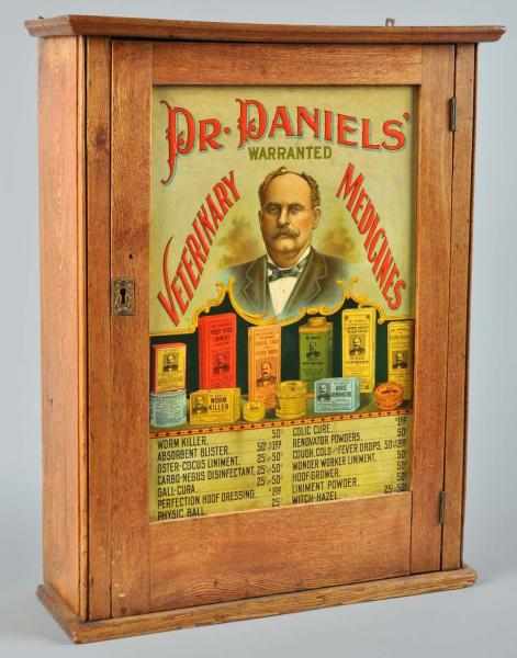 Appraisal: Oak Dr Daniels Veterinary Cabinet Description Beautiful example with embossed