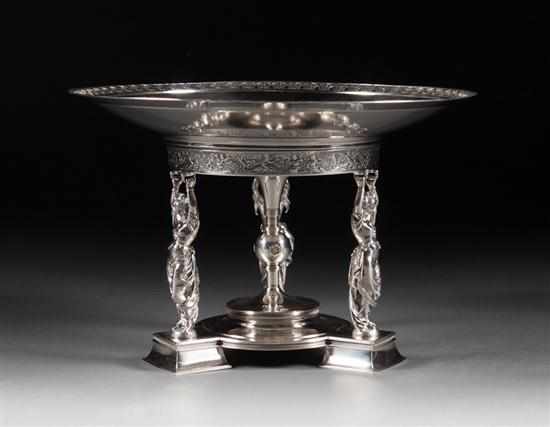 Appraisal: American neoclassical style sterling silver figural centerpiece Gorham Silver Co