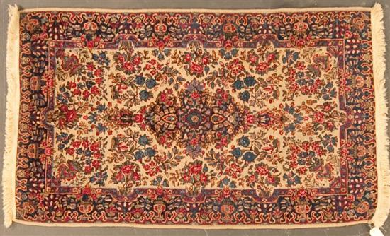 Appraisal: Semi-antique Kerman rug Persia circa x