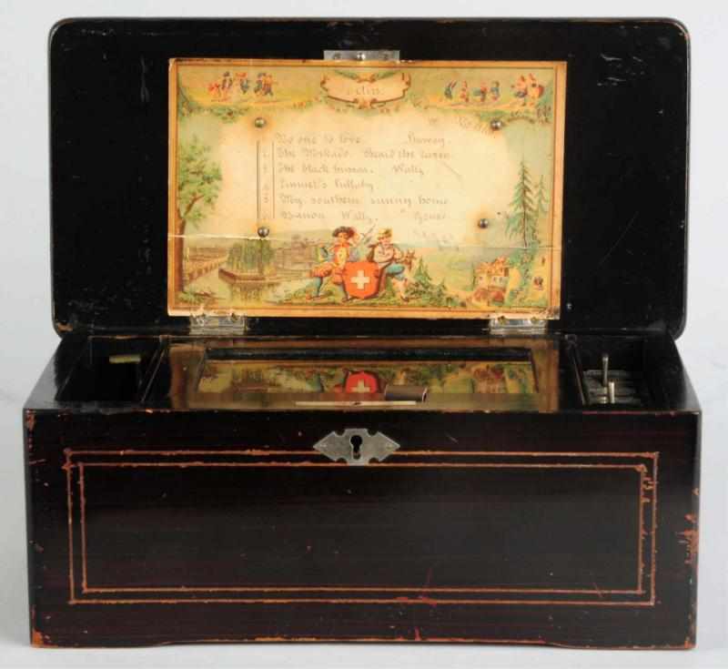 Appraisal: Swiss Cylinder -Tune Music Box Excellent playing condition Condition Excellent