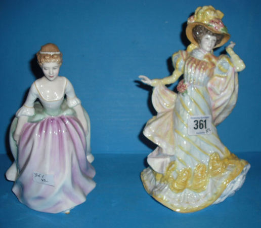 Appraisal: Royal Doulton Figures Flowers Of Love HN and Alison HN