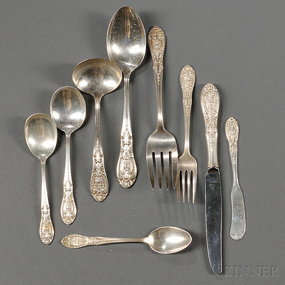 Appraisal: Easterling Southern Grandeur Pattern Sterling Silver Flatware Chicago mid- th