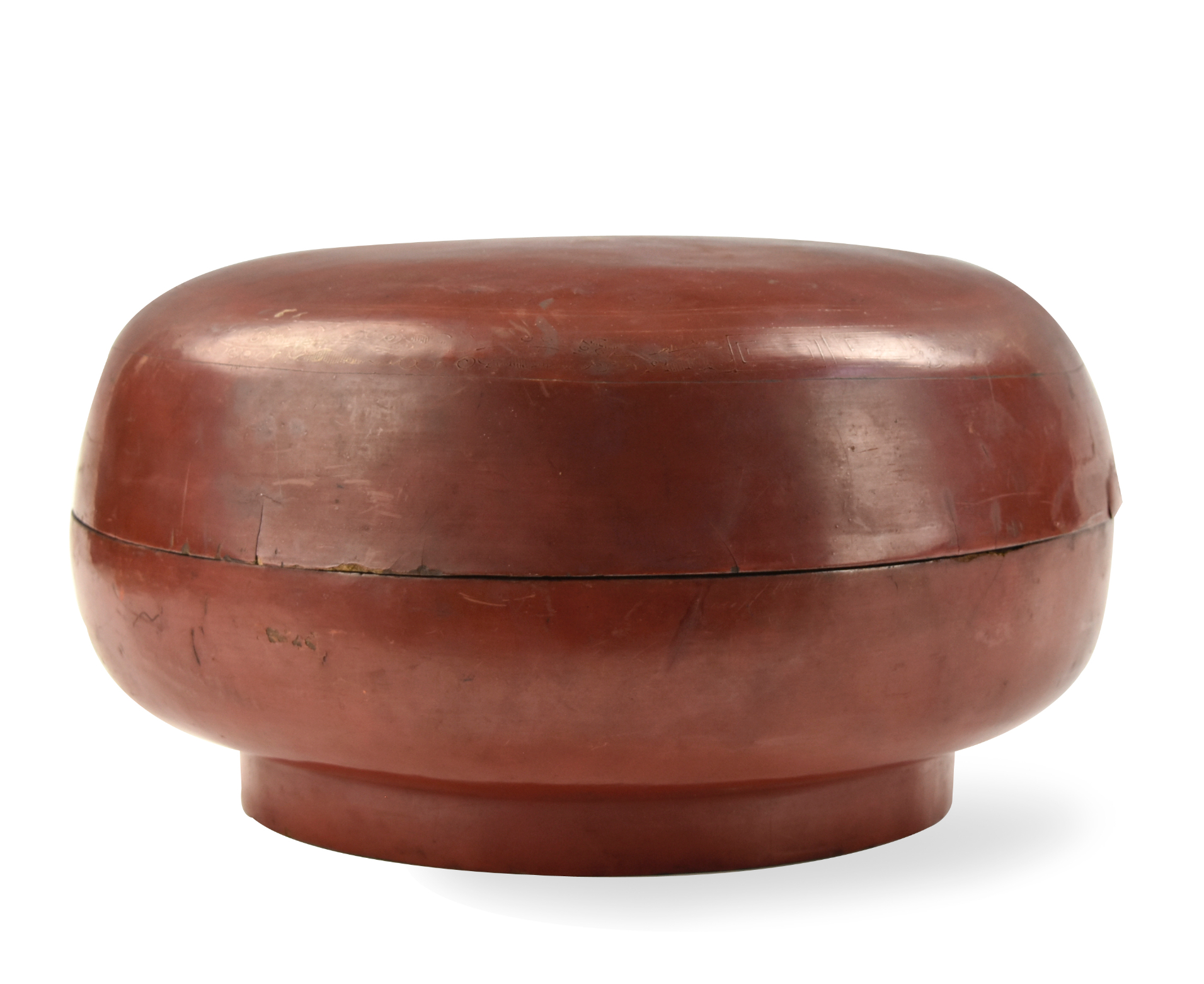 Appraisal: Chinese - th C of circular form supported on a