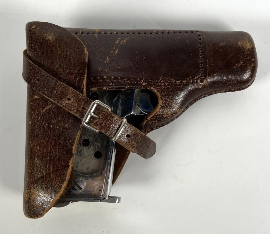 Appraisal: Early th century chromed Mauser auto pistol Similar to Colt