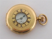 Appraisal: ROLEX a carat gold half hunter pocket watch the four