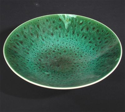 Appraisal: A Poole Pottery Studio bowl glazed to the interior with